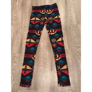 Aztec print leggings